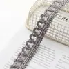 Encaje para Accesorios de Costura de Ropa y Vestimenta Frescos y Sencillos, Nuevo Encaje de Malla Colorida de Poliéster Estilo Chanel Piedra de Perro