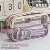 Linda Estuchera de Queso, Caja de Papelería de Aspecto Elegante de Nicho de Gran Capacidad, Bolsa de Papelería Multicapa Estilo Ins para Estudiantes de Primaria y Secundaria