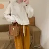 Primavera e Outono Novo Estilo Chanel Estilo Cardigan de Malha Camisola Cerosa Macia Feminina Casaco de Suéter Curto Estilo Ocidental Top Redutor de Idade