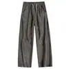 Ropa ACU para Hombre Pantalones de Pierna Ancha de Chenilla Tejida 350g, Estilo Montaña Vintage, Holgados, Lujo Ligero, Pantalones de Trabajo Rectos Casuales para Hombre