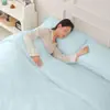 Juego de Sábanas Ajustables Desechables Personalizadas, Funda de Edredón, Funda de Almohada, Set de Cuatro Piezas Doble Esterilizado para Hotel de Viaje, a Prueba de Suciedad, Sin Lavado Hotel