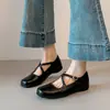 Zapatos de Ballet Retro Franceses, Zapatos Planos de Boca Baja Individuales para Mujer, Nuevos Zapatos Mary Jane de Primavera y Otoño, Zapatos de Rollo de Huevo para Mujer