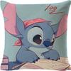 Funda de Almohada de Lino Ultra Suave con Dibujo de Stitch, Cojín para Sofá, Funda para Cabecero, Admite Diseño Personalizado con Tu Propia Imagen
