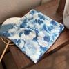 Gong Pei 2024 Nuevo Pañuelo Cuadrado Pequeño Tie-dye Verano Vintage Pañuelo para la Cabeza Protector Solar Baotou Pañuelo Elegante Combinable Pañuelo Pequeño