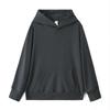 Pantalones deportivos holgados de otoño de 340 g para hombres y mujeres, estilo japonés, con cuello redondo, manga larga, color liso