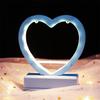 Nueva caja de corazón de amor para niña DIY campana musical luz de noche accesorios hechos a mano creativos lámpara ventas directas de fábrica