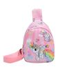 2026 Nova Bolsa de Peito Infantil Desenho Animado Nylon Rosa Bolsa de Ombro Pônei de Desenho Animado Bolsa Transversal Casual Fofa para Menina
