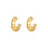 Pendientes de Guisante de Venta Caliente Transfronteriza Loftily Exquisitos de Venta Caliente Estilo Ins Joyería para Orejas de Oro Elegante de Lujo Accesible