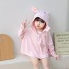 Ropa de protección solar infantil de dibujos animados de verano, protección UV, ropa de protección solar para bebé, abrigo fino transpirable de protección solar para niños