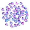 Colgante de Corazón Transparente Multicolor Simulado de Vidrio Llavero Pulsera Collar Accesorios de Joyería Hechos a Mano para DIY