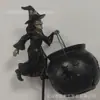 Lámpara de jardín caldero de bruja de nuevo producto transfronterizo Lámpara de jardín caldero de bruja de Halloween