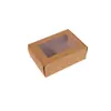 Caja de Avión de Papel Kraft Transfronteriza Caja con Ventana para Jabón Artesanal Caja de Papel Troquelada Tarjeta Blanca Tarjeta Negra Mini Caja de Joyería Al por Mayor