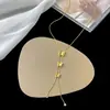 Collar de Mariposa de Tres Capas de Cuerpo Entero para Mujer con Borla Larga Cadena de Clavícula de Doble Capa Collar de Tres Mariposas Sencillo Versátil Accesorios