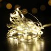 Luzes de Fio LED, Luzes com Fio de Cobre e Caixa de Bateria, Luzes Coloridas de Natal, Luzes de Fio de Cobre Tipo Grão de Arroz, Luzes de Atmosfera de Natal