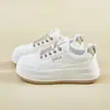 Zapatos Nuevos para Mujer Primavera, Verano, Otoño e Invierno 2026, Tenis para Mujer, Zapatos de Estudiante, Zapatos Blancos, Corte Bajo Punta Redonda con Cinta al por Mayor