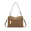 Bolsa Feminina Outono/Inverno 2025 Estilo Retrô Europeu e Americano Moda Transfronteiriça Bolsa de Mão Textura de Alta Qualidade Bolsa Quadrada Pequena Transversal