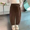 Pantalones para niñas, nueva colección primavera/otoño 2026, pantalones elegantes y versátiles de corte holgado para niños mayores