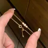 Pulsera de Plata de Ley S925 con Diamantes en Tres Piedras para Mujer, Estilo Japonés, Lujo Ligero, Diseño de Nicho de Alta Gama, Popular en Xiaohongshu