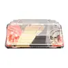 Fabricante Mayorista Bandeja de Plástico Cuadrada Transparente Caja Desechable para Sushi Caja de Empaque tipo Blíster Exportación Japonesa