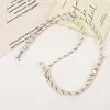 Nuevo Color de Moda Tejido a Mano Cadena Cruzada Unisex Colgante para Teléfono Móvil Colgante de Bolsa Ajustable Cordón