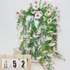 45 Peças de Eucalipto Artificial Violeta para Pendurar na Parede Arranjo de Flores de Eucalipto para Decoração de Casamento Pendente de Parede e Decoração Suspensa