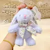 Llavero Colgante de Peluche Original Genuino de 15 cm Conejo Wendy Lazo de Mariposa Estilo Europeo Muñeca Compañera Sanadora Venta al por Mayor
