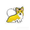 Animal Perro Gato Llavero de PVC Anillo de Llavero Cadena de Llaves Colgante Anillo de Llavero Llave de Coche