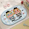 Alfombrilla Absorbente para Baño Crybaby para Uso en Casa, Alfombrilla Antideslizante de Secado Rápido de Tierra de Diatomeas para Inodoro, Entrada