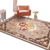 Sofá para Sala de Estar Estilo Europeu Retrô Mesa de Centro Tapete de Chão Tapete de Parede a Parede para Quarto Tapete de Cabeceira Tapete Grande para Casa de Estilo Nórdico