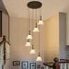 Candelabro de restaurante estilo vintage, luz para balcón de bar de entrada estilo americano, madera de nogal, luz estilo francés europeo para tienda de ropa y cafetería