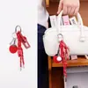 Estilo Ins de Verão Pingente de Bolsa Requintado Pingente de Bolsa Cachorrinho Miu Chaveiro de Carro para Casal Feito à Mão Fábrica