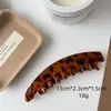 Pinza para el Cabello de Color Estampado de Leopardo de Gama Alta, Pasador con Forma de Corazón, Pinza de Tiburón, Nuevo Modelo 2026, Pinza de Garra Versátil para la Parte Trasera de la Cabeza, Pinza de Torcedura