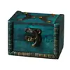 Caja de Almacenamiento Retro con Cerradura Caja de Madera Multicolor Caja para Manualidades Almacenamiento de Joyería Decoración de Escritorio Decoración del Hogar Caja de Madera