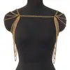 Roupas Zhuru: Corrente de Ombro Popular de Venda Quente Transfronteiriça, Corrente Corporal Fashion Oca Multicamadas Personalizada Hk0022
