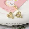 Estilo Coreano Nuevos Pendientes de Perla Blanca Versátiles Pendientes de Diamante de Aleación Accesorios de Joyería Hechos a Mano diy Colgante para Cinturón de Mujer