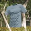 Camiseta de Secado Rápido de Comercio Exterior para Hombre Ropa de Entrenamiento de Seda de Hielo Estilo Nuevo Manga Corta Fitness Running Manga Corta Holgada Delgada Ropa Deportiva