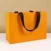 Bolsas Tote de Color Sólido con Logo Imprimible, Bolsas de Papel Kraft, Bolsas de Regalo Promocionales Navideñas, Bolsas de Compra para Tiendas de Ropa, Bolsas de Regalo
