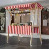 Barraca de Mercado Suporte de Exibição Barraca de Mercado Noturno Prateleira Carrinho de Flores Suporte de Exibição Promocional Carrinho de Barraca de Rua Móvel Dobrável