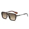 Gafas de Sol Estilo Aviador Europeas y Americanas, Gafas de Sol Cuadradas Retro con Doble Puente, Gafas de Sol Personalizadas Transfronterizas para Hombres y Mujeres, Gafas de Sol de Celebridades de Internet