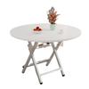 Mesa plegable Ft Mesa de comedor Puestos de snacks del mercado nocturno Mesa redonda simple Alquiler de casa Puesto portátil para exteriores Mesa cuadrada para comer Mesa pequeña