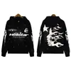 Marca da Moda Estilo Americano High Street Ins Nicho Vintage Antigo Estampa de Letra Solto Moletom com Capuz Masculino e Feminino Outono e Inverno