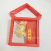 Colgante de Teléfono Dorado Llavero Gato de la Suerte Compañía de Oro Puro 999 Regalos Culturales Creativos Mayoreo