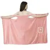 Toalla de Baño tipo Chaleco Vestible, Falda de Baño de Terciopelo de Coral, Cómoda y Seca, Vestible y Envolvente, Falda de Baño tipo Chaleco Absorbente y de Secado Rápido