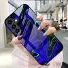 Adecuado para funda de teléfono Samsung S26ULTRA con líneas de patrón morado, cubierta protectora S24, funda de cristal templado A57, A07