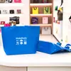 Bolsa de Palha Tecida Grande Capacidade Impermeável Laminada Personalizada para Compras de Roupas, Armazenamento de Presentes e Impressão de Logo