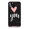 Capa de celular personalizada com linha de amor para casal iPhone15