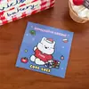 Tarjeta Estéreo Navideña Linda Tarjeta de Cabeza Tarjeta de Dorso Tarjeta Pequeña Tarjeta Plegable Papel para Tarjetas Embalaje de Regalo de Año Nuevo Materiales de Embalaje Al por Mayor
