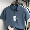Camisa Polo Personalizada de Manga Corta con Logo Imprimible para Hombre, Algodón Puro, Nuevo Estilo de Verano, Casual de Negocios, Camiseta Holgada y Transpirable para Hombre