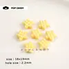 Waffle estrella de cinco puntas color sólido cuentas acrílicas DIY materiales hechos a mano flor para zapatos colgante de bolsa tirador de cremallera accesorios decoración