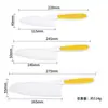 Cuchillo de Fruta de Plástico para Niños, Cuchillo para Pan Tostado, Cuchillo para Pasteles, Cuchillo Pelador de Verduras, Cuchillo para Suplementos Alimenticios de Bebé, Cuchillo para Cortar Verduras